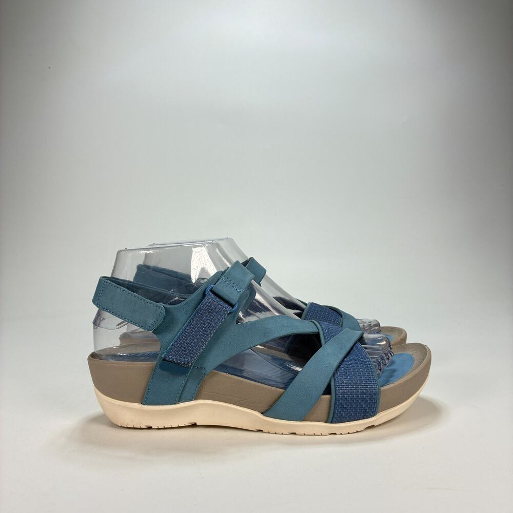 Baretraps Danny Blue Adjustable Straps Casual Summer Sporty Sandals Womens Sz 7M